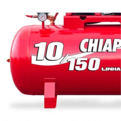 Compressor de ar 10 pés 150L 2 hp 140 lbs trifásico - 10/150 RED Compressor de ar 10 pés 150L 2 hp 140 lbs trifásico - 10/150 RED