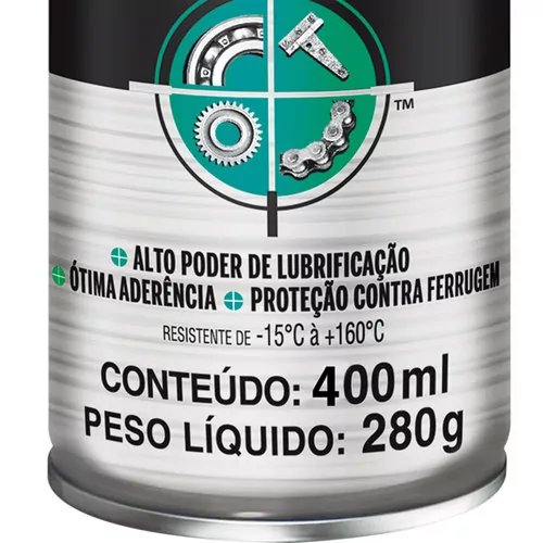 Graxa lítio branca aerosol 400ml