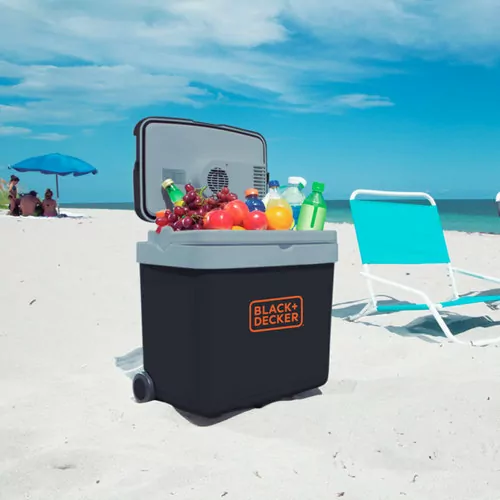 Mini geladeira portátil 33L 12V e 110/220V com função aquecer  - BDC33L-BR  110V/220V