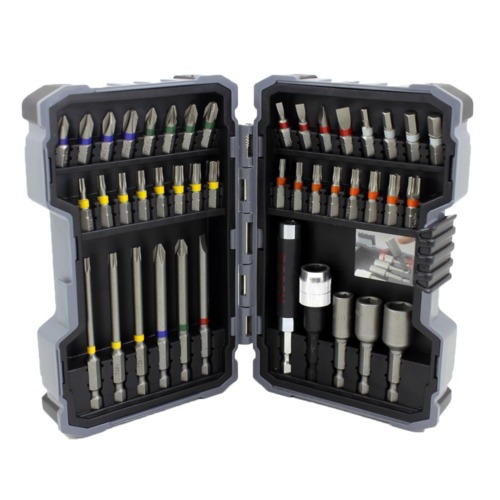 Jogo de bits e ponteiras com 43 peças - Extra Hard Jogo de bits e ponteiras com 43 peças - Extra Hard