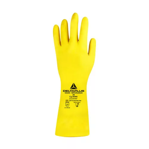 Luva de látex flocada forrada 30 cm - VE200