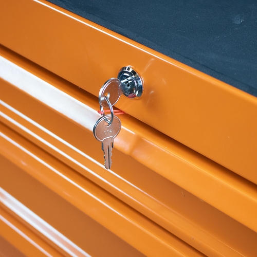 Carrinho para ferramentas 6 gavetas laranja - CO4-BOX