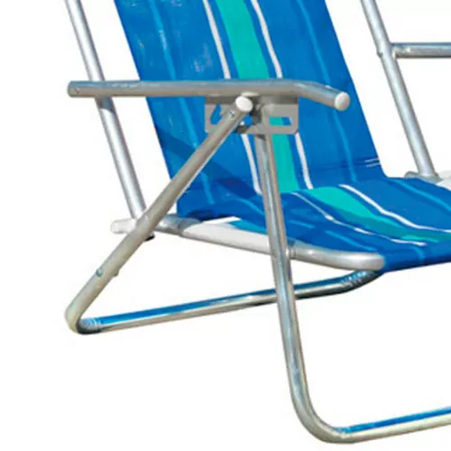 Cadeira de praia em alumínio dobrável 5 posições