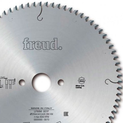 Disco de serra para alum�nio 250 x 30 mm com 80 dentes - LP80M 001