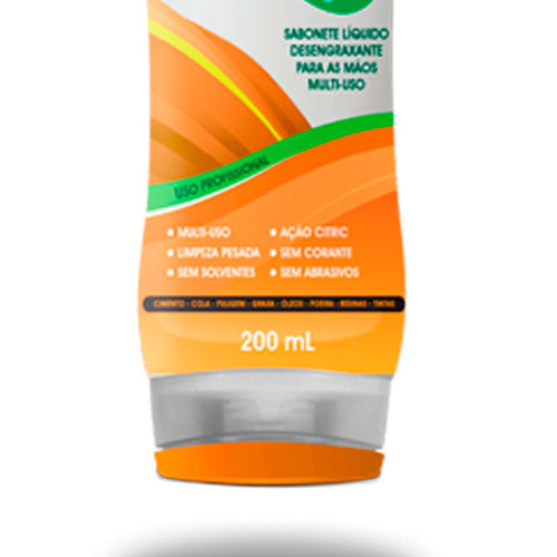 Sabonete líquido desengraxante com esfoliante 200 ml - Citric Power Sabonete líquido desengraxante com esfoliante 200 ml - Citric Power