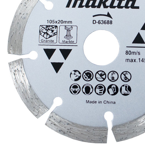 Disco diamantado segmentado 105 mm para m�rmores e granito