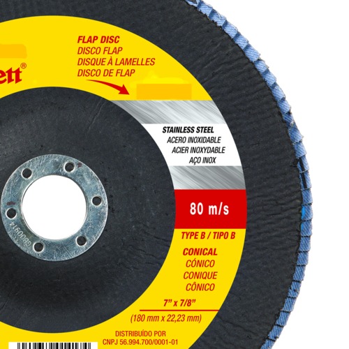Disco de lixa flap disc cnico 7