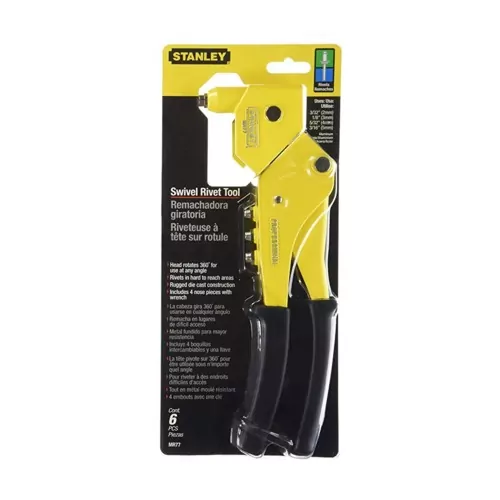 Rebitador manual cabeça giratória 360° para rebites até 4,8 mm - MR77C