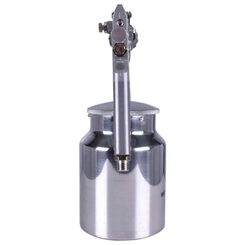 Pistola de pintura tipo sucção com 3 bicos e caneca em alumínio Pistola de pintura tipo sucção com 3 bicos e caneca em alumínio