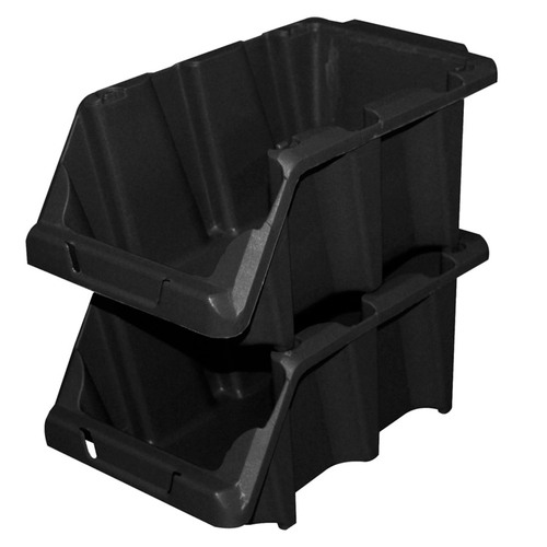 Gaveta plstica empilhvel para estante n 5 com 4 peas