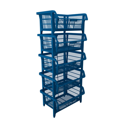 Cesto expositor 570 x 280 x 420 mm azul 5 peças - Prático Cesto expositor 570 x 280 x 420 mm azul 5 peças - Prático