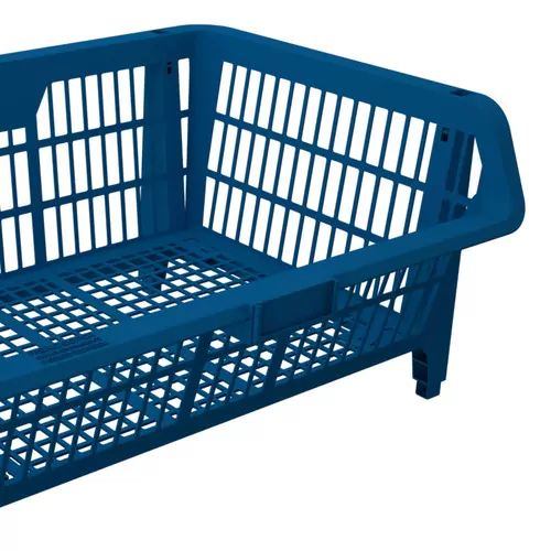 Cesto expositor 570 x 280 x 420 mm azul 5 peças - Prático