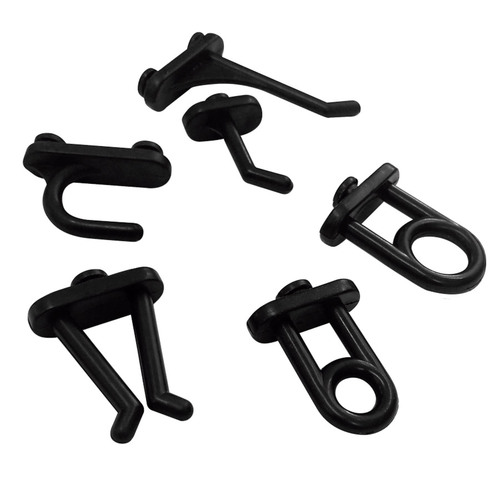 Kit com 24 ganchos plsticos mistos para painel porta ferramentas