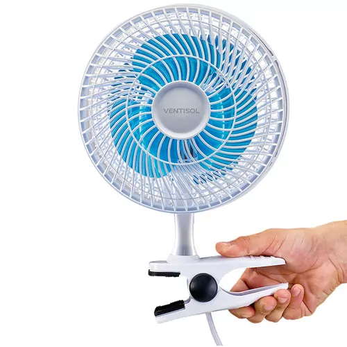Ventilador de mesa mini 20 cm com 2 velocidades branco  110V