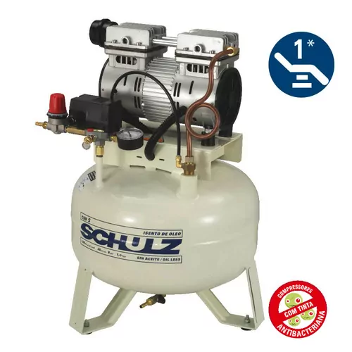 Compressor de ar odontológico 5 pés 30 litros 1 hp - CSD5/30  220V