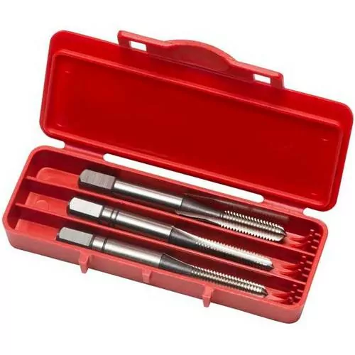Jogo de macho manual aço rápido M8 x 1,25 mm DIN352 com 3 peças - E100M8NO8