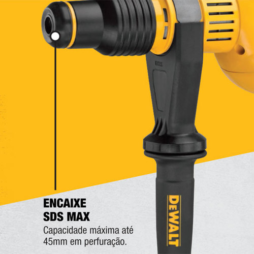 Martelo perfurador rompedor 1.350W 10,5 joules encaixe SDS Max - D25614K  220V Martelo perfurador rompedor 1.350W 10,5 joules encaixe SDS Max - D25614K  220V