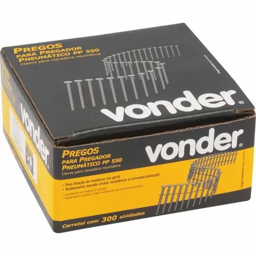 Prego anelado 2,1 x 50 mm carretel com 300 peças para o pregador PP 550