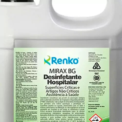 Desinfetante hospitalar concentrado 5 litros - MIRAX BG