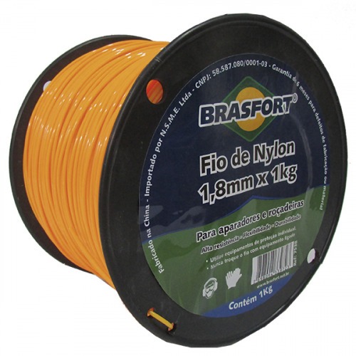 Fio de nylon para roçadeira de 2 mm x 1 kg Fio de nylon para roçadeira de 2 mm x 1 kg