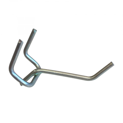 Gancho metálico simples para painel porta ferramentas 10 unidades Gancho metálico simples para painel porta ferramentas 10 unidades