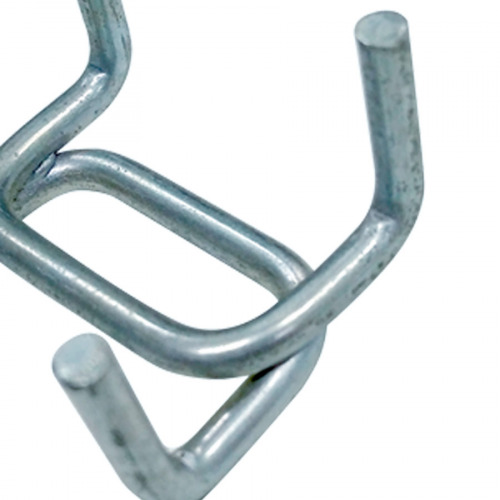 Gancho metlico duplo para painel porta ferramentas 10 unidades