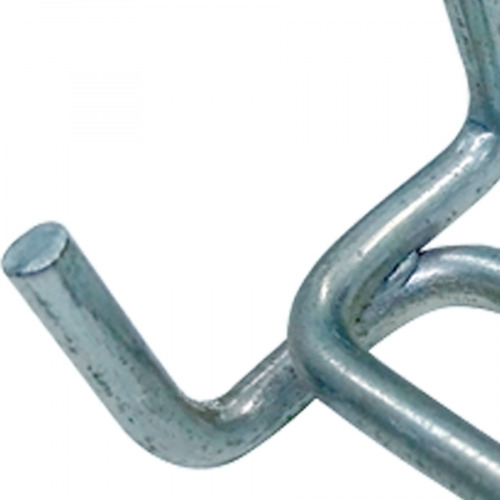 Gancho metlico duplo para painel porta ferramentas 10 unidades