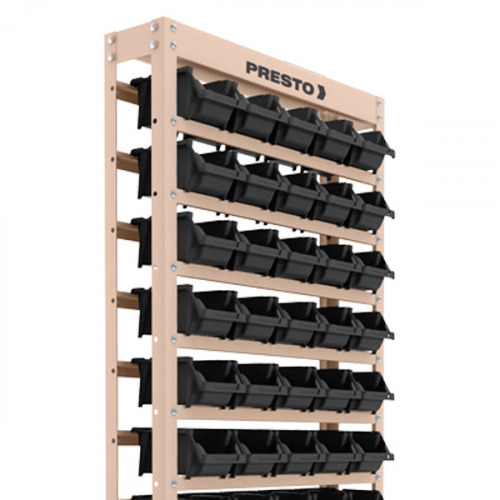 Estante metálica com 60 gavetas n° 3 preta -  93005 Estante metálica com 60 gavetas n° 3 preta -  93005