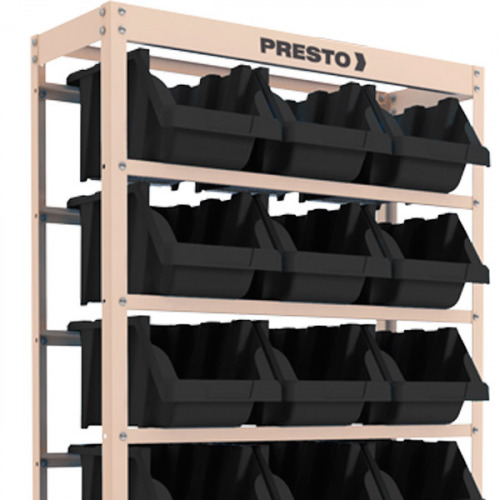 Estante metálica com 21 gavetas n° 7 preta Estante metálica com 21 gavetas n° 7 preta