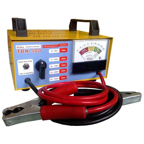 Testador de bateria e sistema de carga 36 a 250 A/h - TBK500 Testador de bateria e sistema de carga 36 a 250 A/h - TBK500