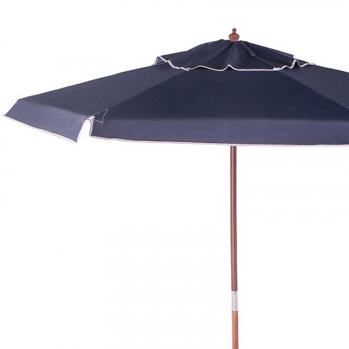 Ombrelone com armao em madeira 2,4 m azul - 240602