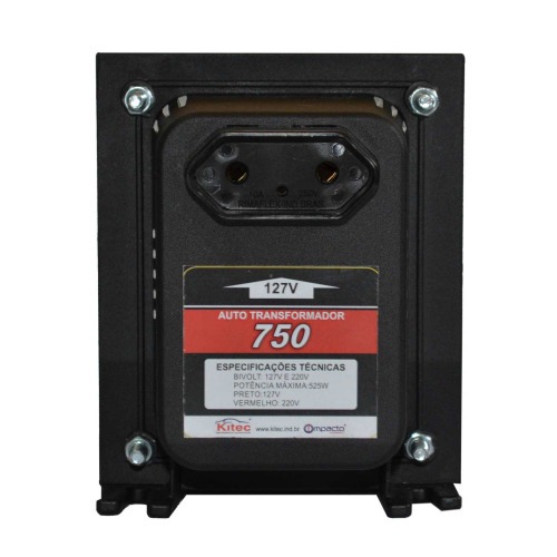 Transformador de voltagem para potência até 525 watts - ATK750VAPT 110V/220V Transformador de voltagem para potência até 525 watts - ATK750VAPT 110V/220V