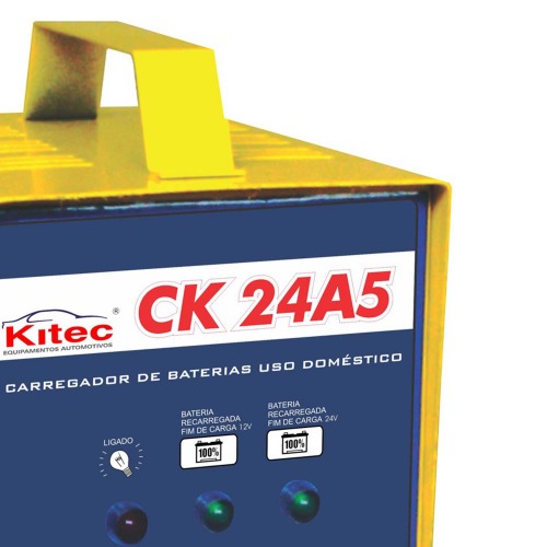 Carregador de bateria portátil 12/24V - CK24A5  110V/220V Carregador de bateria portátil 12/24V - CK24A5  110V/220V