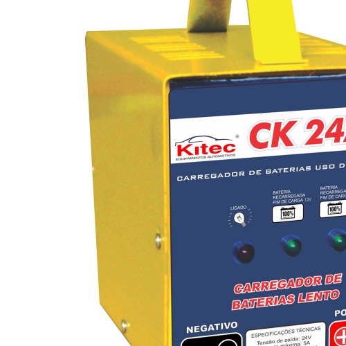 Carregador de bateria portátil 12/24V - CK24A5  110V/220V Carregador de bateria portátil 12/24V - CK24A5  110V/220V