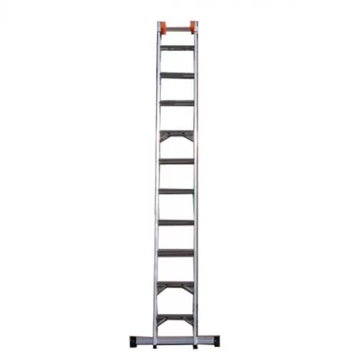 Escada de alumínio extensível 2,30 x 3,25 m 2 x 6 degraus 3 em 1