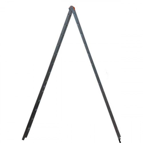 Escada de alumínio extensível 2,95 x 4,45 m 2 x 8 degraus 3 em 1 Escada de alumínio extensível 2,95 x 4,45 m 2 x 8 degraus 3 em 1