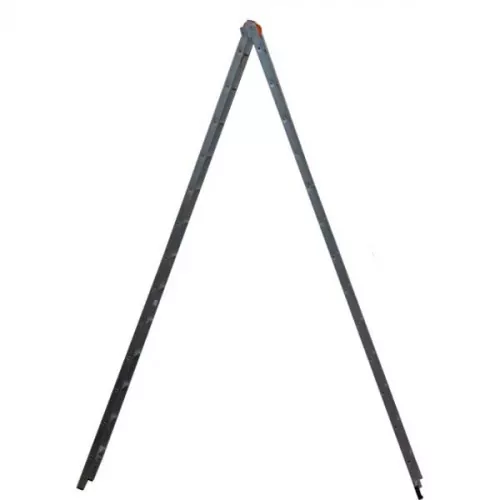 Escada de alumínio extensível 3,85 x 6,24 m 2 x 11 degraus 3 em 1