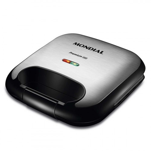 Sanduicheira Grill antiaderente 750 watts Premium Inox - S-25  220V