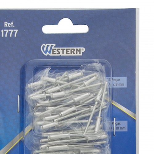 Rebite de repuxo em alumnio com 60 peas