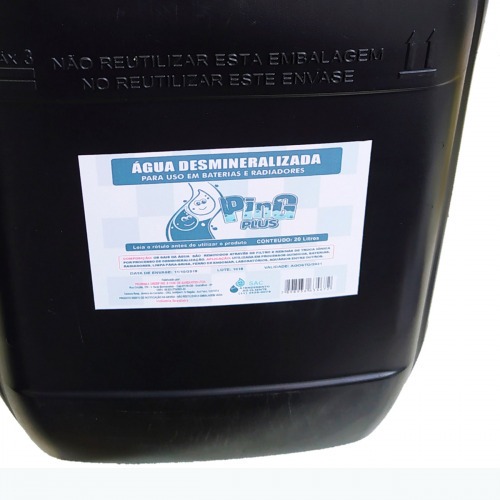 Água desmineralizada para bateria 20 litros - AB20L Água desmineralizada para bateria 20 litros - AB20L