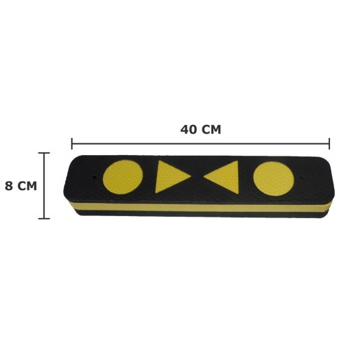 Protetor de parachoque para garagem 40 x 8 x 5 cm Protetor de parachoque para garagem 40 x 8 x 5 cm