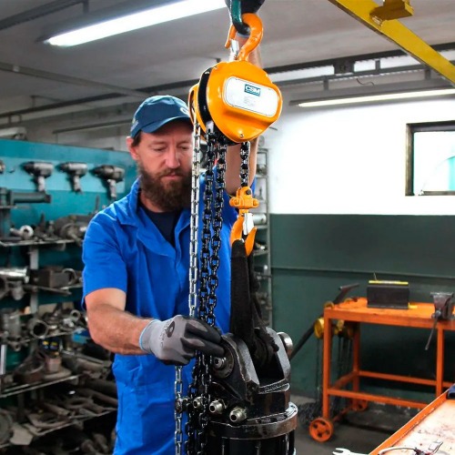 Talha manual com capacidade de 5000 kg e 3 metros de corrente - TC 5000 Talha manual com capacidade de 5000 kg e 3 metros de corrente - TC 5000