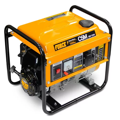 Gerador de energia 1,2 kva a gasolina monofásico partida manual - GM 1200  220V