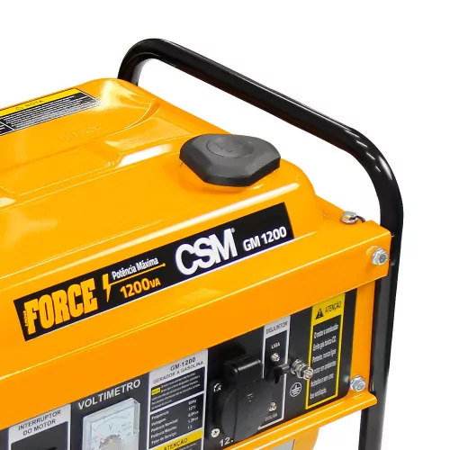 Gerador de energia 1,2 kva a gasolina monofásico partida manual - GM 1200  220V