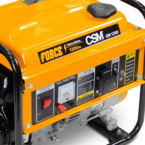 Gerador de energia 1,2 kva a gasolina monofásico partida manual - GM 1200  220V