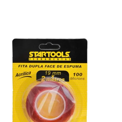 Fita adesiva dupla face espuma 19 mm x 2 metros