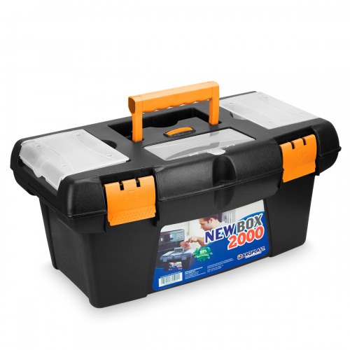 Caixa pl�stica para ferramentas com bandeja 19