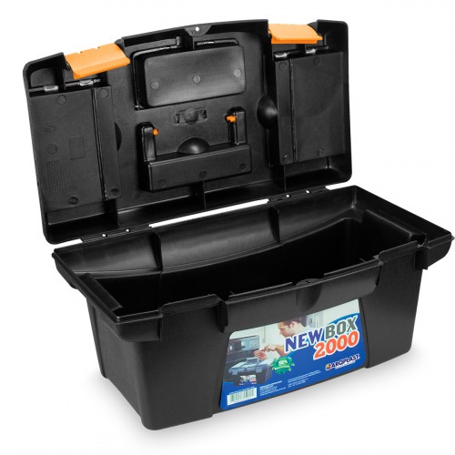 Caixa pl�stica para ferramentas com bandeja 19