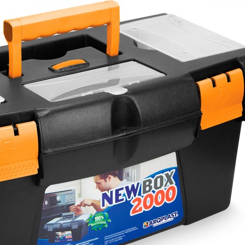 Caixa pl�stica para ferramentas com bandeja 19