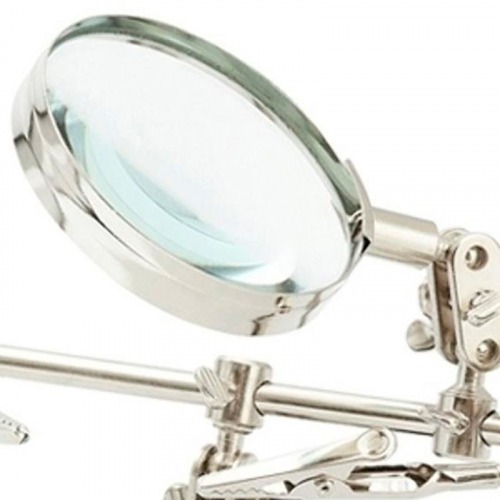 Lupa com garras e suporte Lupa com garras e suporte